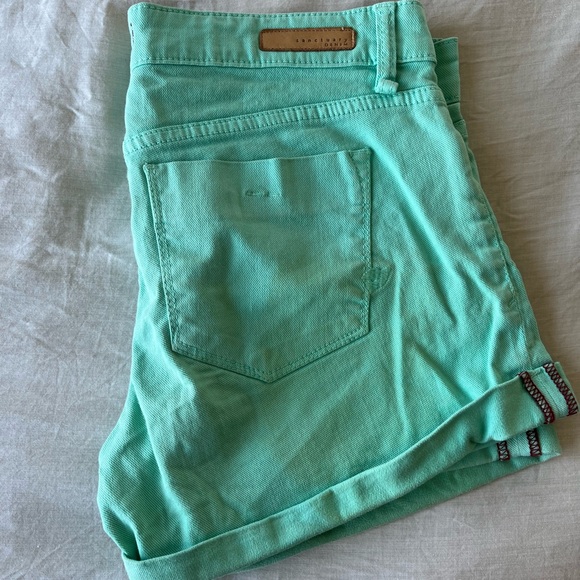 Sanctuary teal denim shorts size 27 - Picture 3 of 4